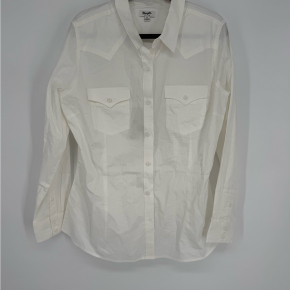 Wrangler Tops - Wrangler Retro Cream Button-Up Shirt